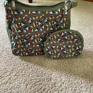 Disney Green Bag Set with Playful Print